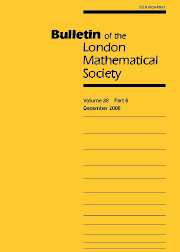 Bulletin of the London Mathematical Society